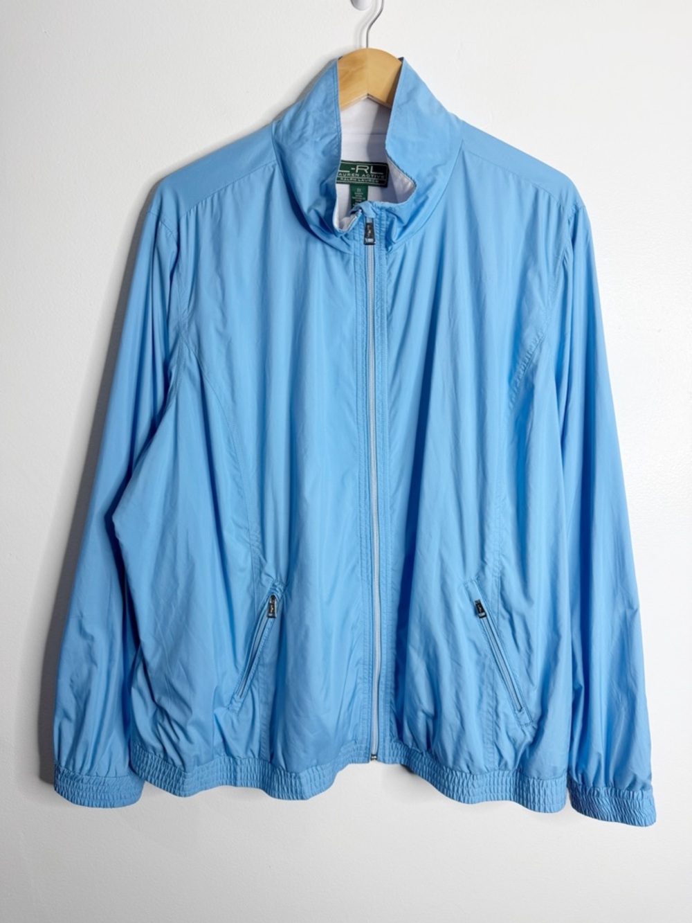 Lauren Ralph Lauren Active Women’s Blue Windbreaker Jacket 3X Sporty Minimalist‎